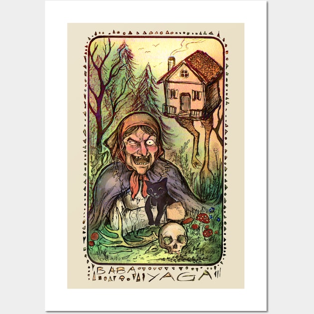 Baba Yaga Wall Art by Alex KUJAWA